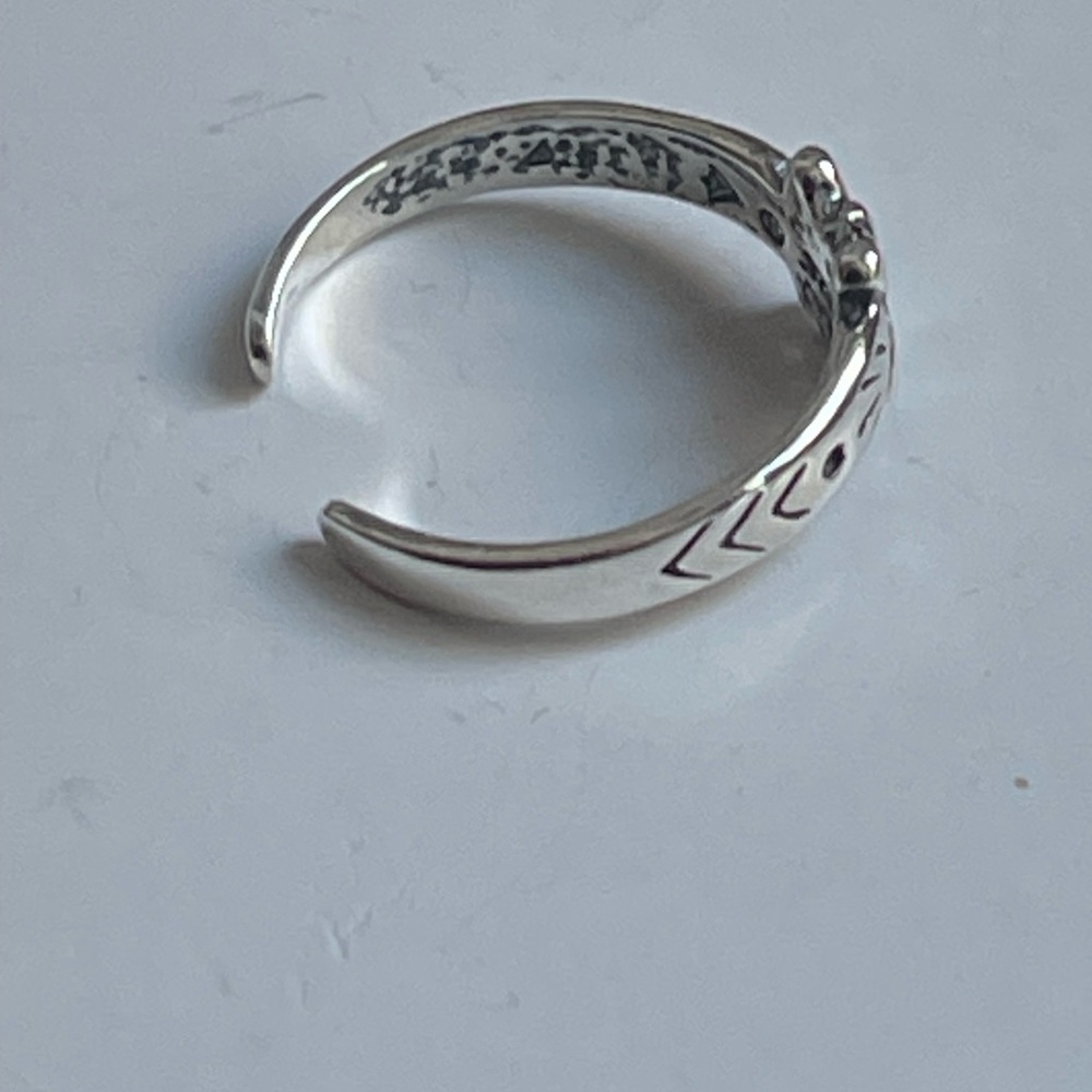 Silver Butterfly Adjustable toe Rings - Picture 9 of 9